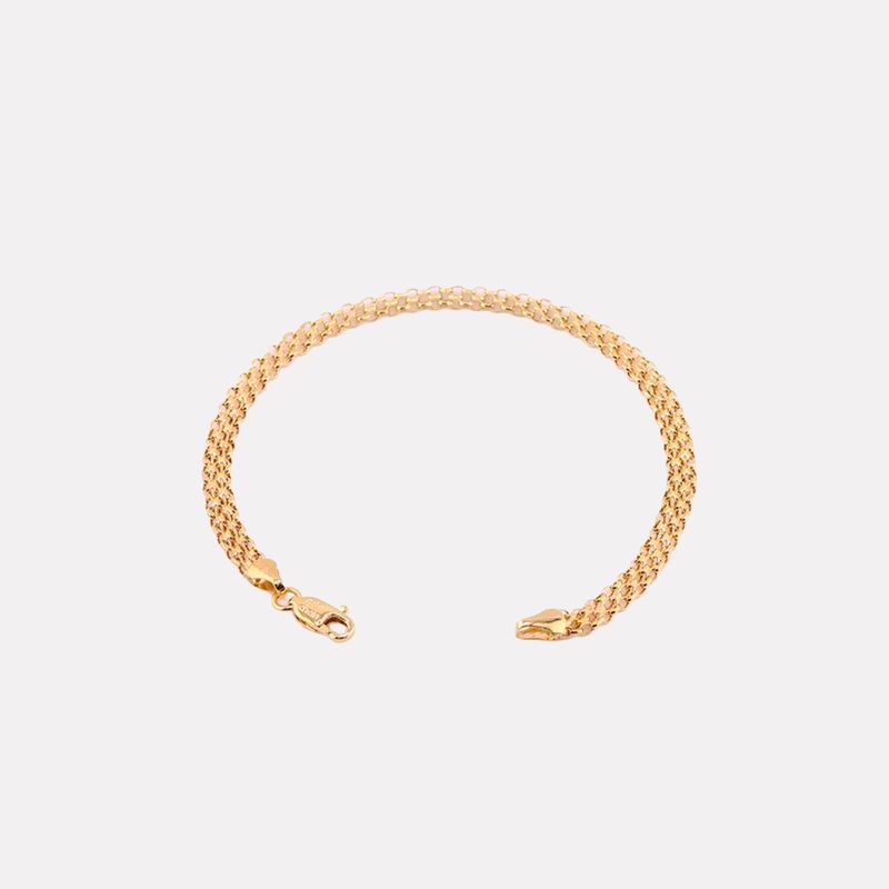 Pulso Tejido Chino 14k 2g 17cm